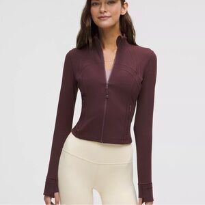 NWT Lululemon Define Cropped Jacket Nulu™ — Goodnight Plum — Size 4